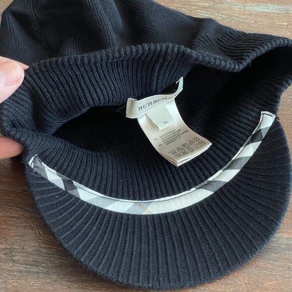 Burberry Women\'s Cotton & Wool Newsboy Cap Size 54 EU SMALL main image 7
